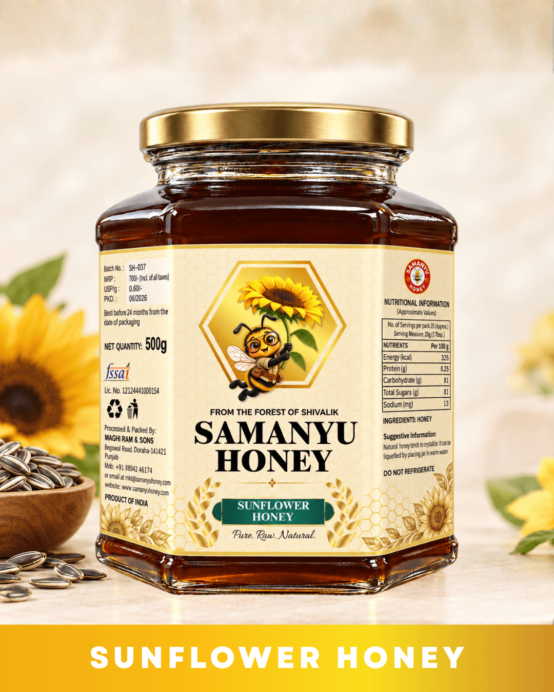 Samanyu Sunflower Honey